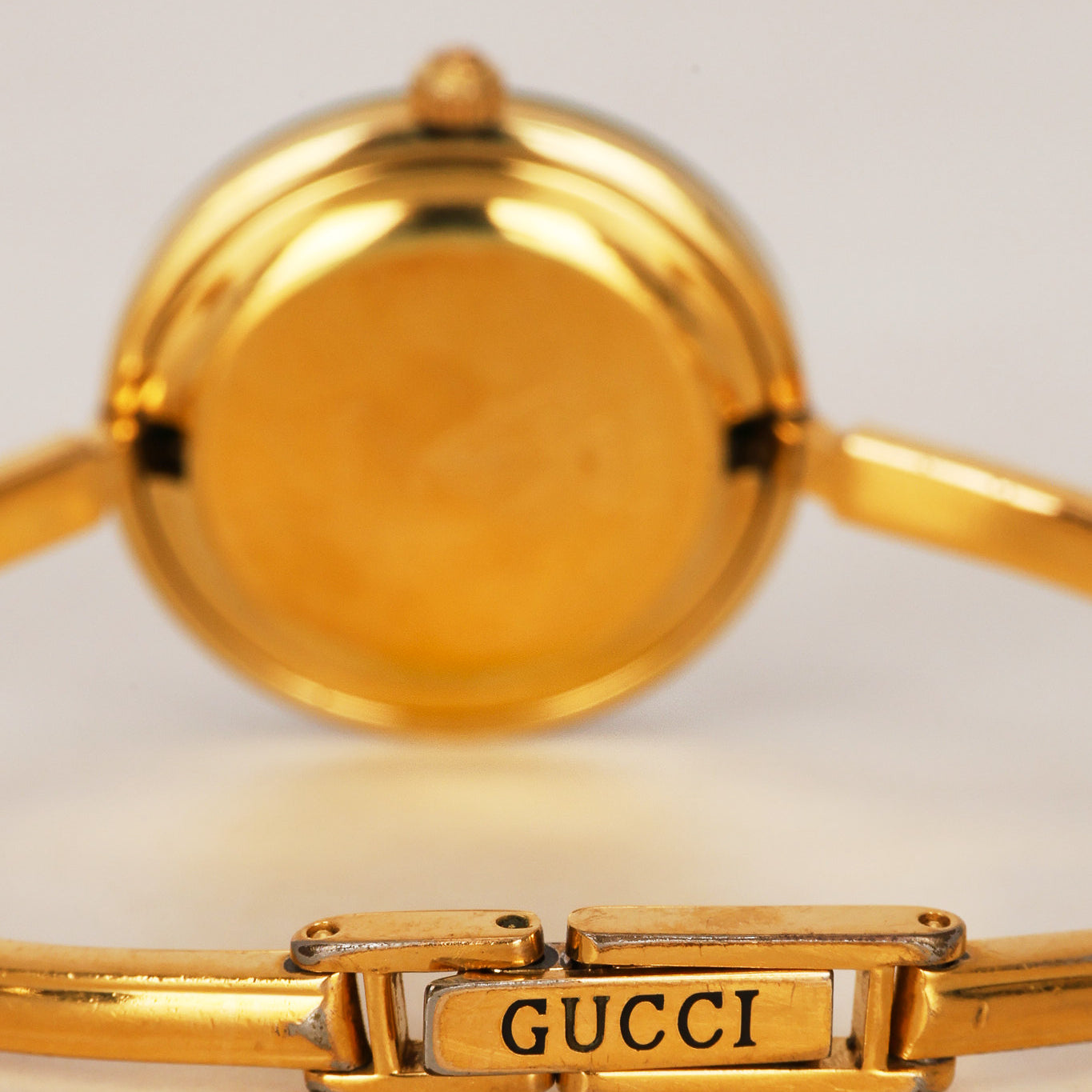 Gucci Multicolor Bezel Gold Watch