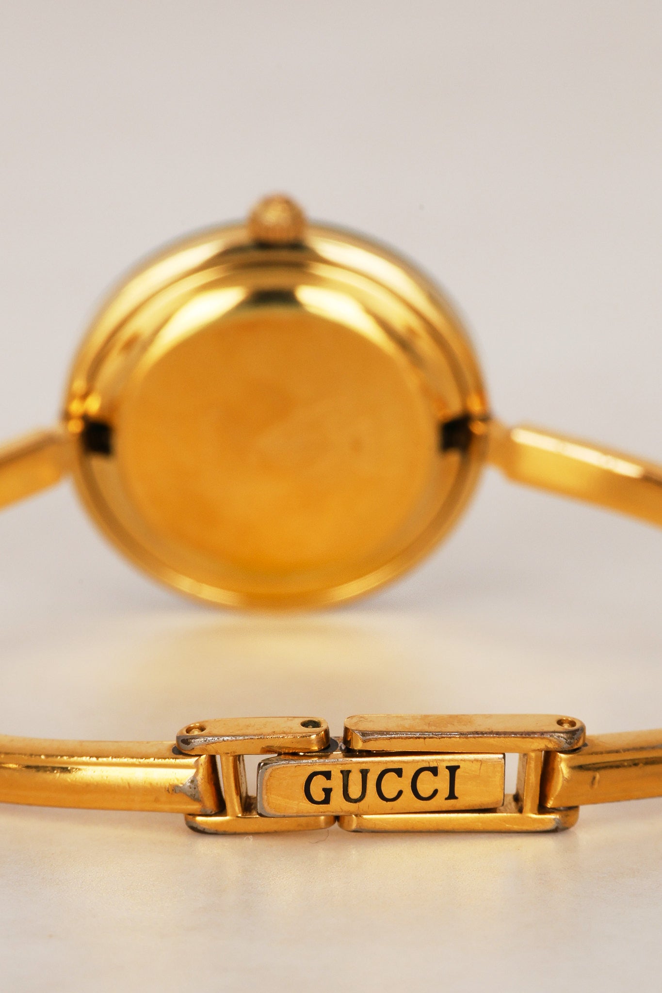 Gucci Multicolor Bezel Gold Watch