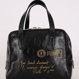 Yves Saint Laurent Y-Mail Bag Black Patent