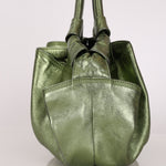 Loewe Aire Hobo Metallic Green Nappa