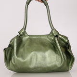 Loewe Aire Hobo Metallic Green Nappa