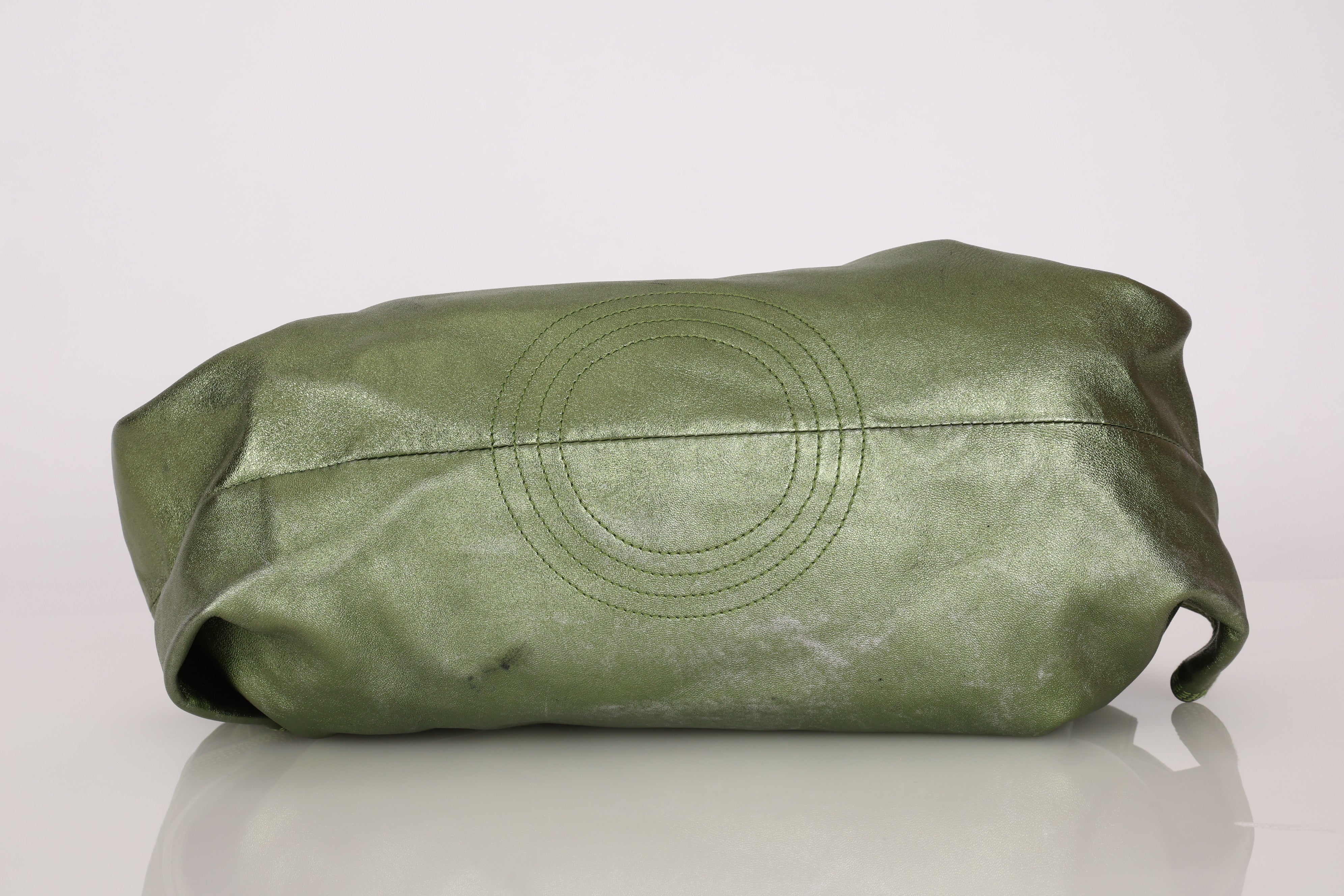 Loewe Aire Hobo Metallic Green Nappa