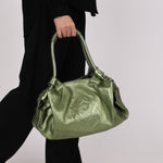 Loewe Aire Hobo Metallic Green Nappa