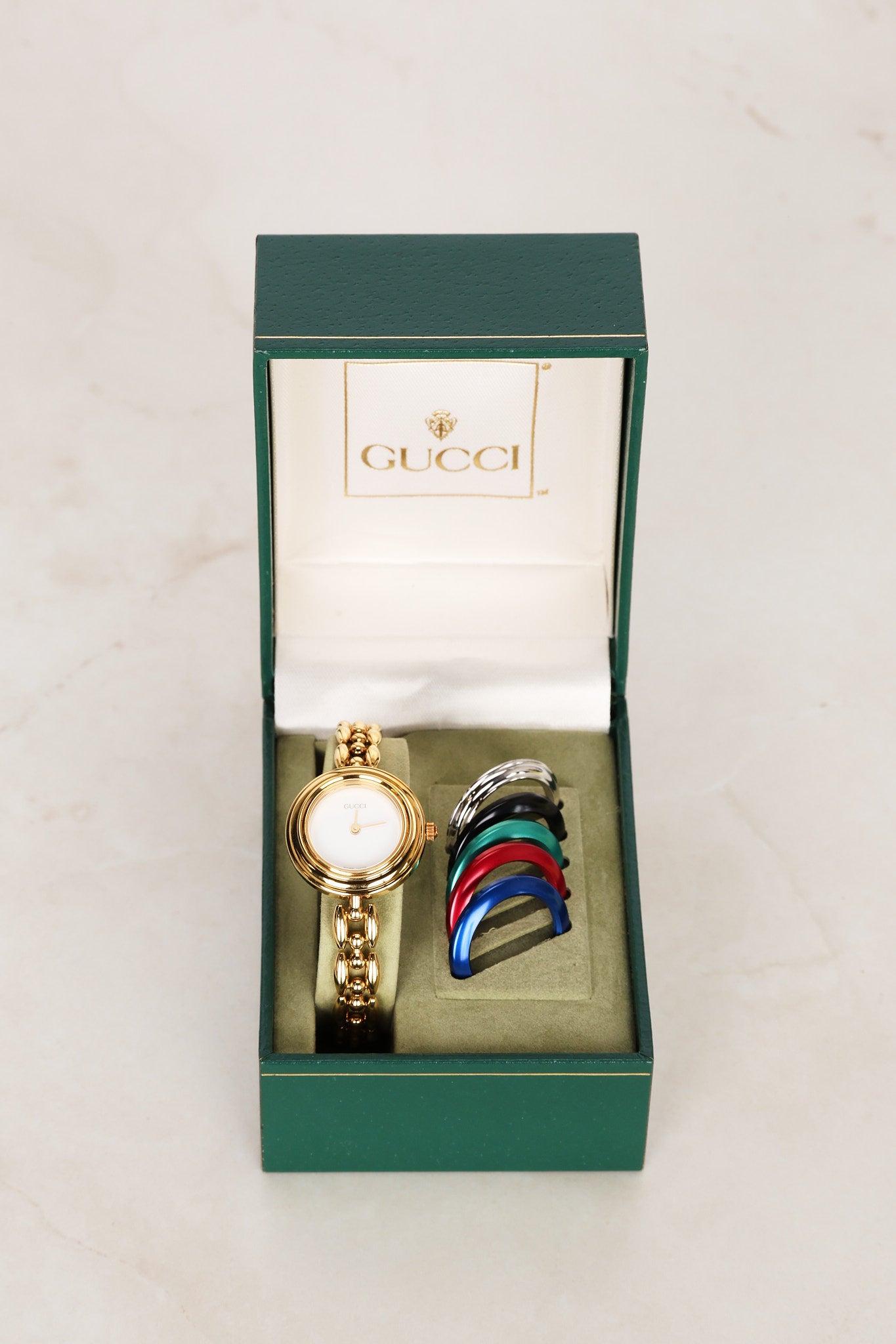 Gucci Multicolor Bezel Play Bead Watch 26mm