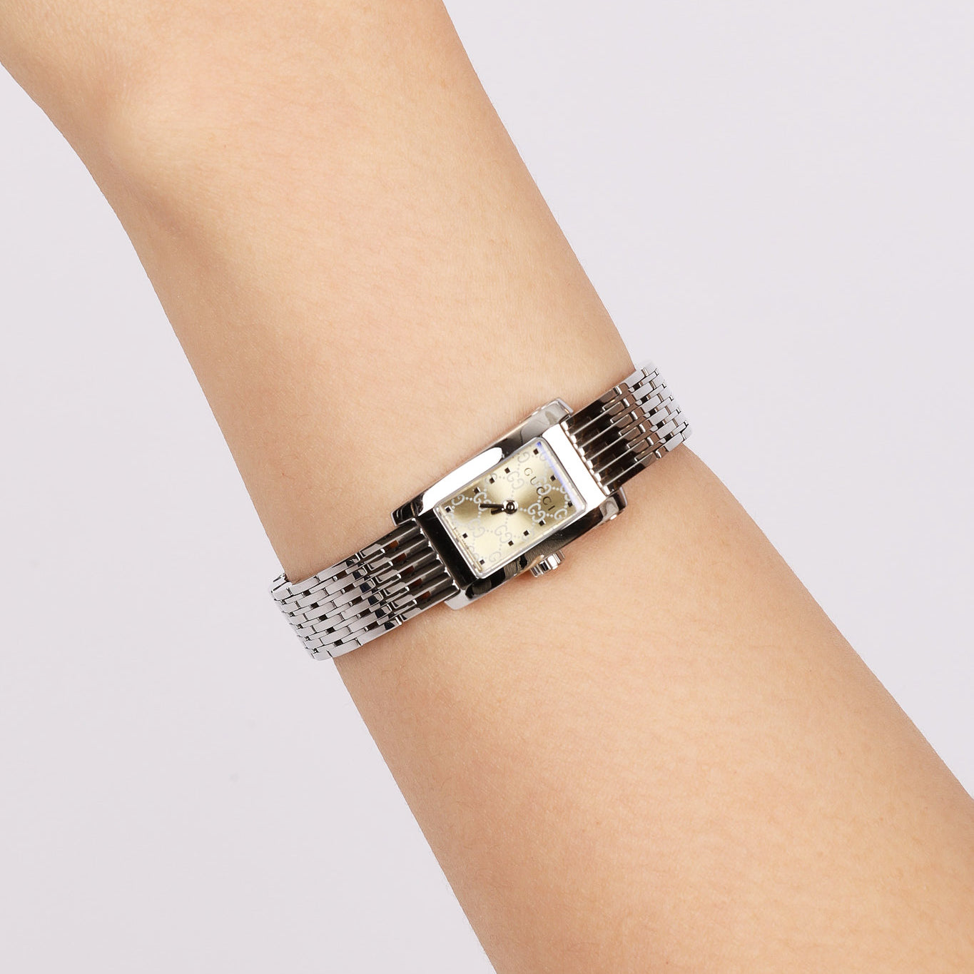 Gucci Monogram Stainless Steel Watch
