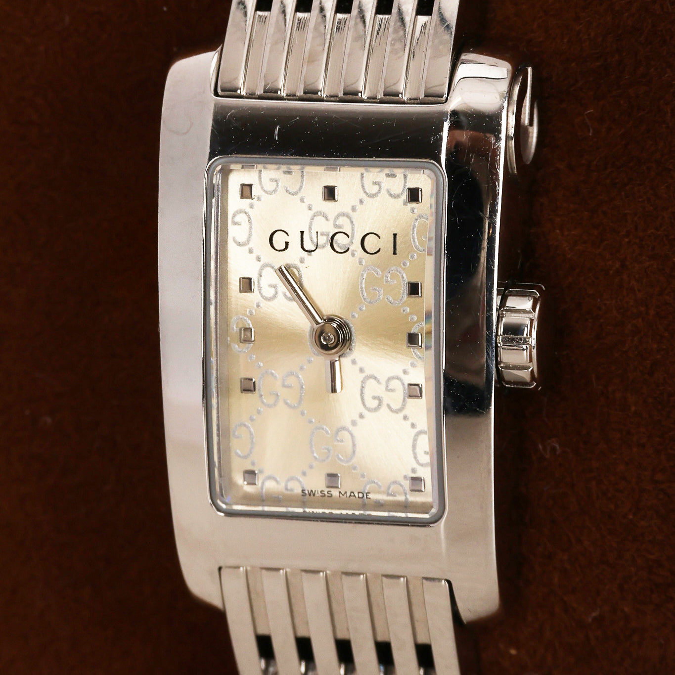 Gucci Monogram Stainless Steel Watch