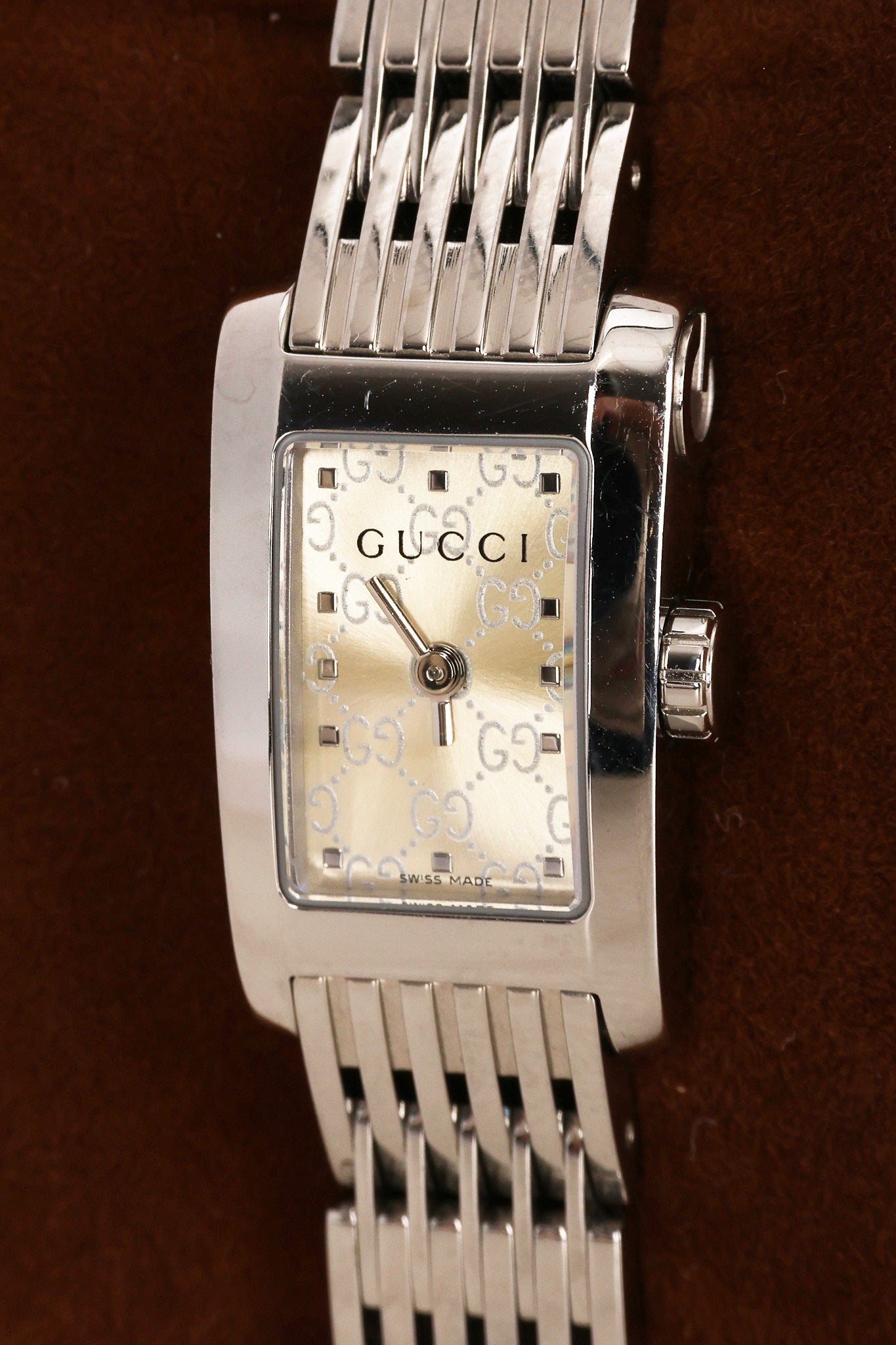 Gucci Monogram Stainless Steel Watch