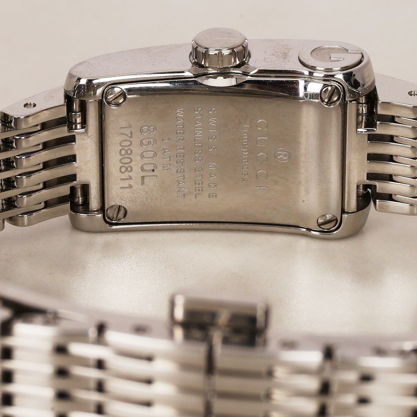 Gucci Monogram Stainless Steel Watch