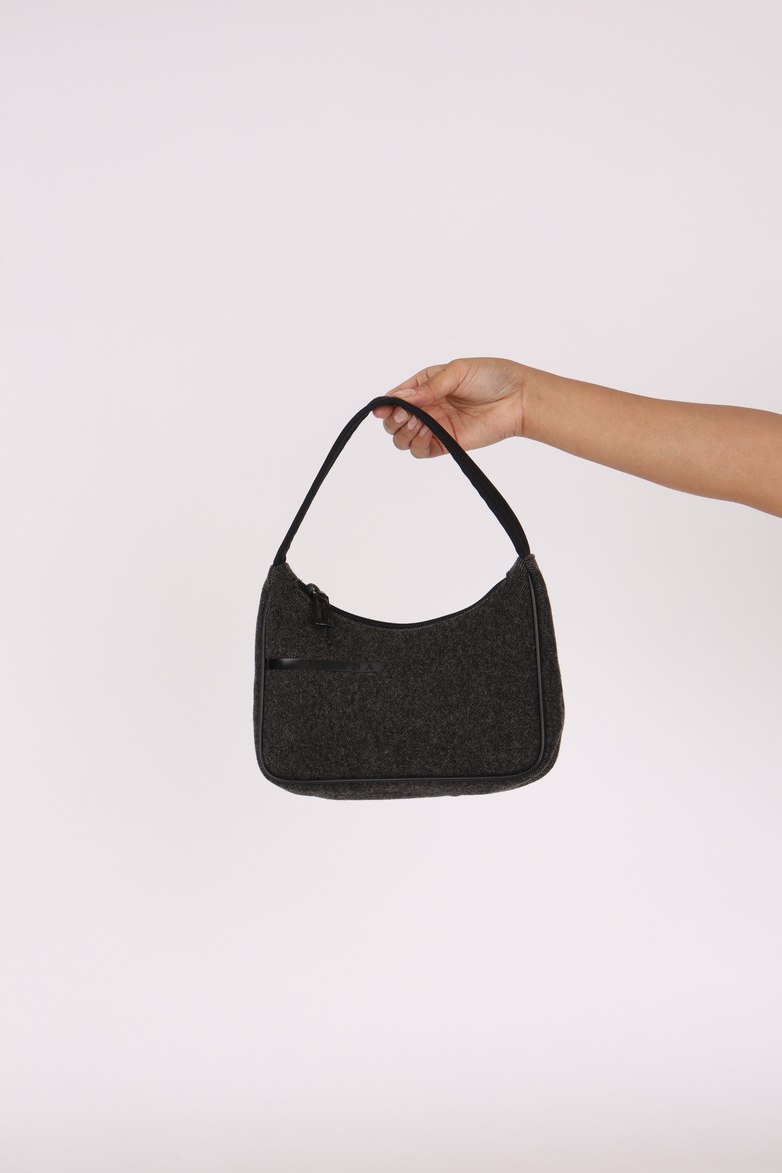 Prada Sport Wool Shoulder Bag
