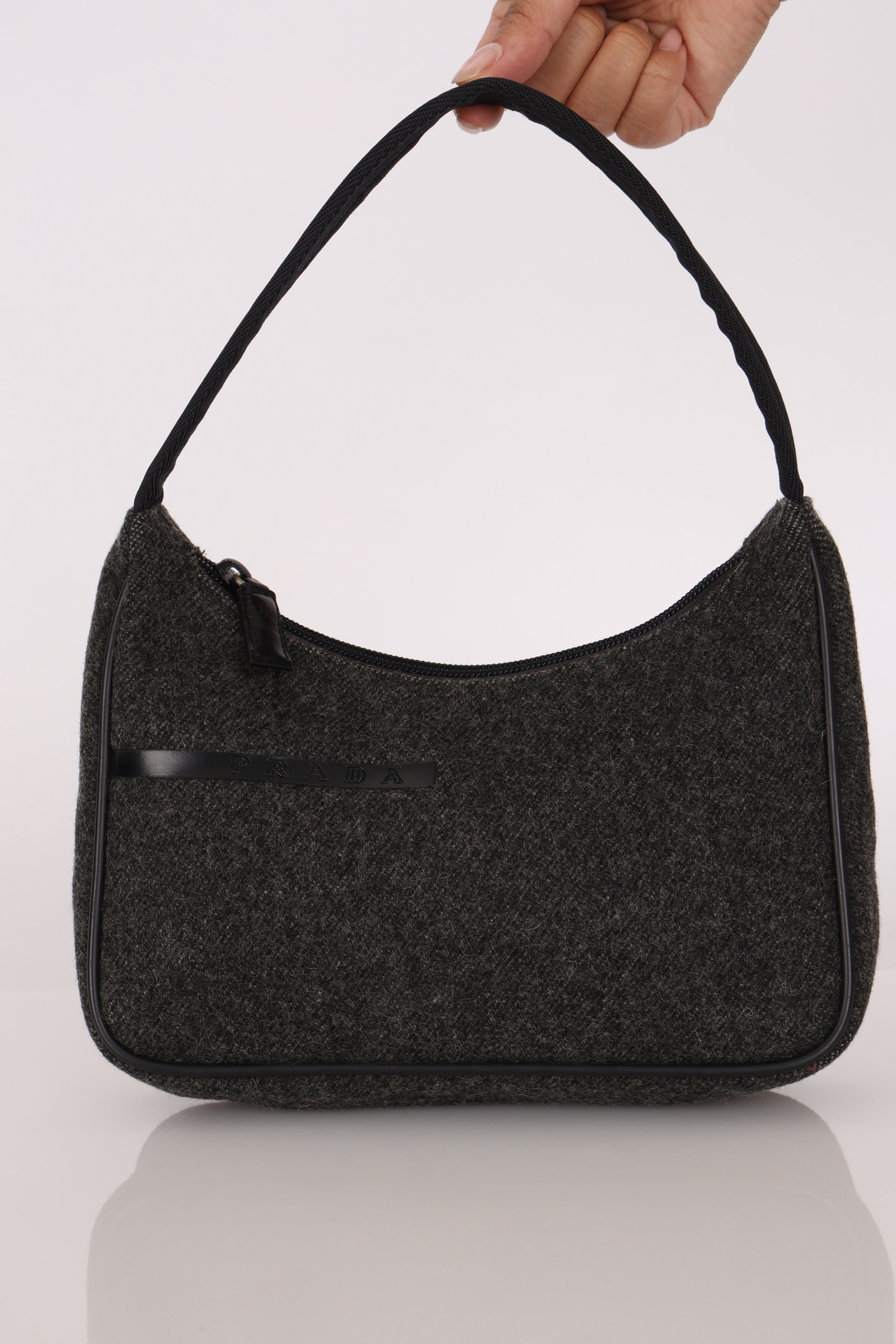 Prada Sport Wool Shoulder Bag