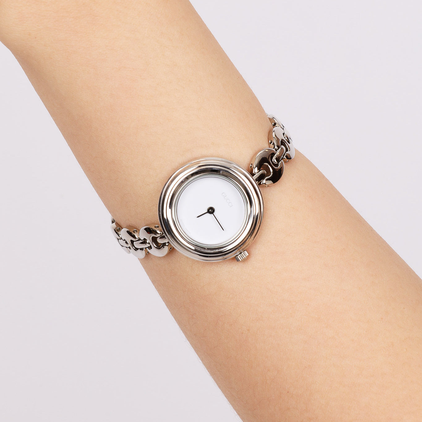 Gucci Multicolor Bezel Silver Watch