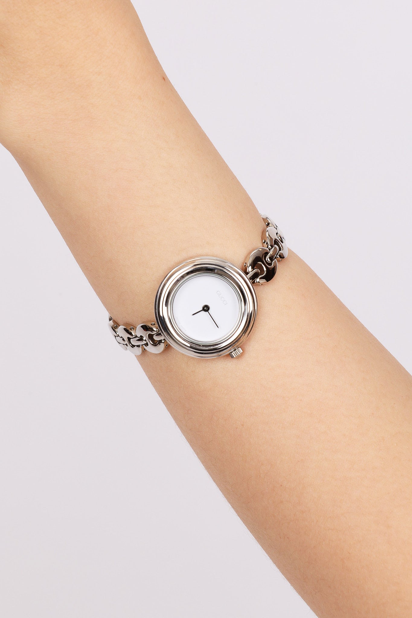 Gucci Multicolor Bezel Silver Watch