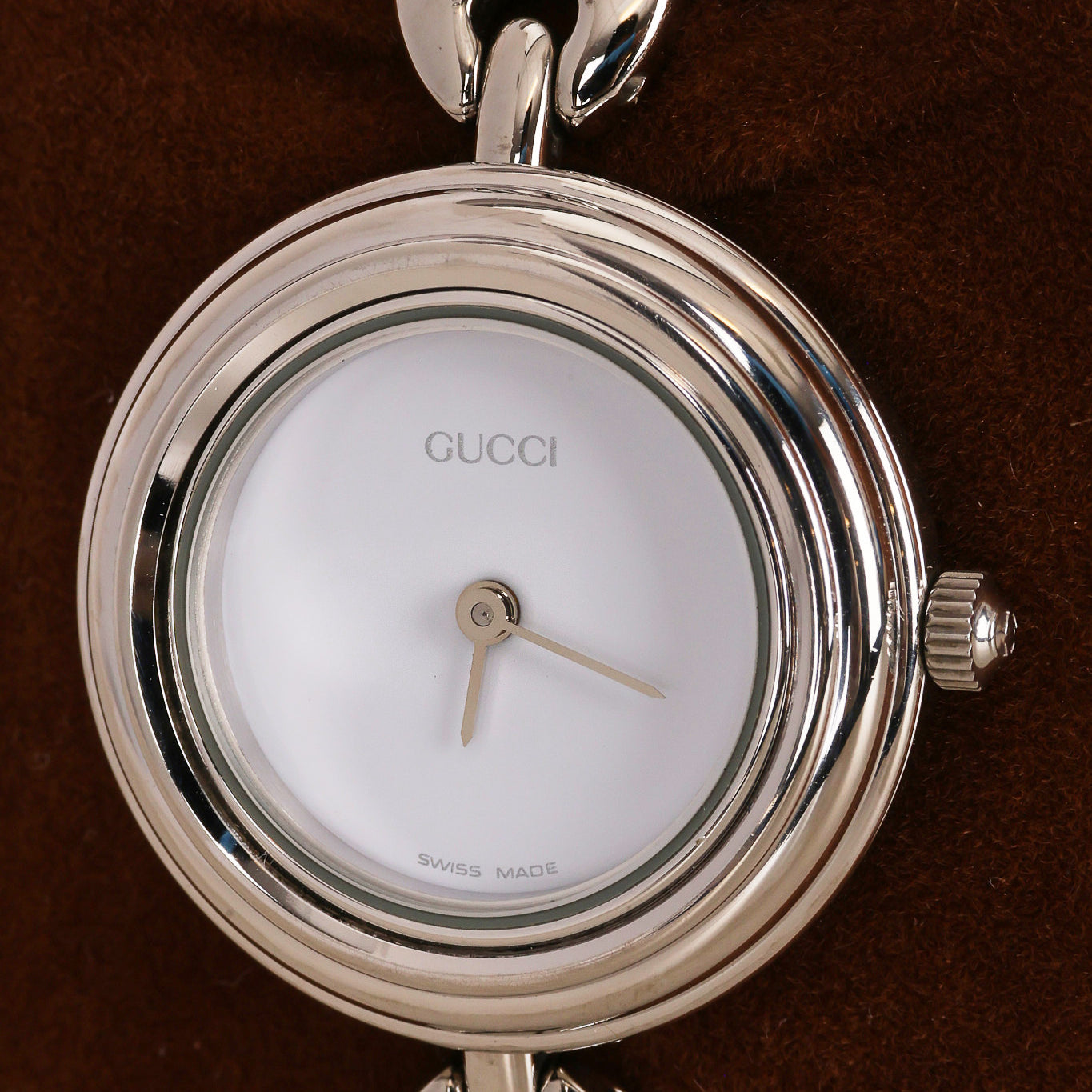 Gucci Multicolor Bezel Silver Watch
