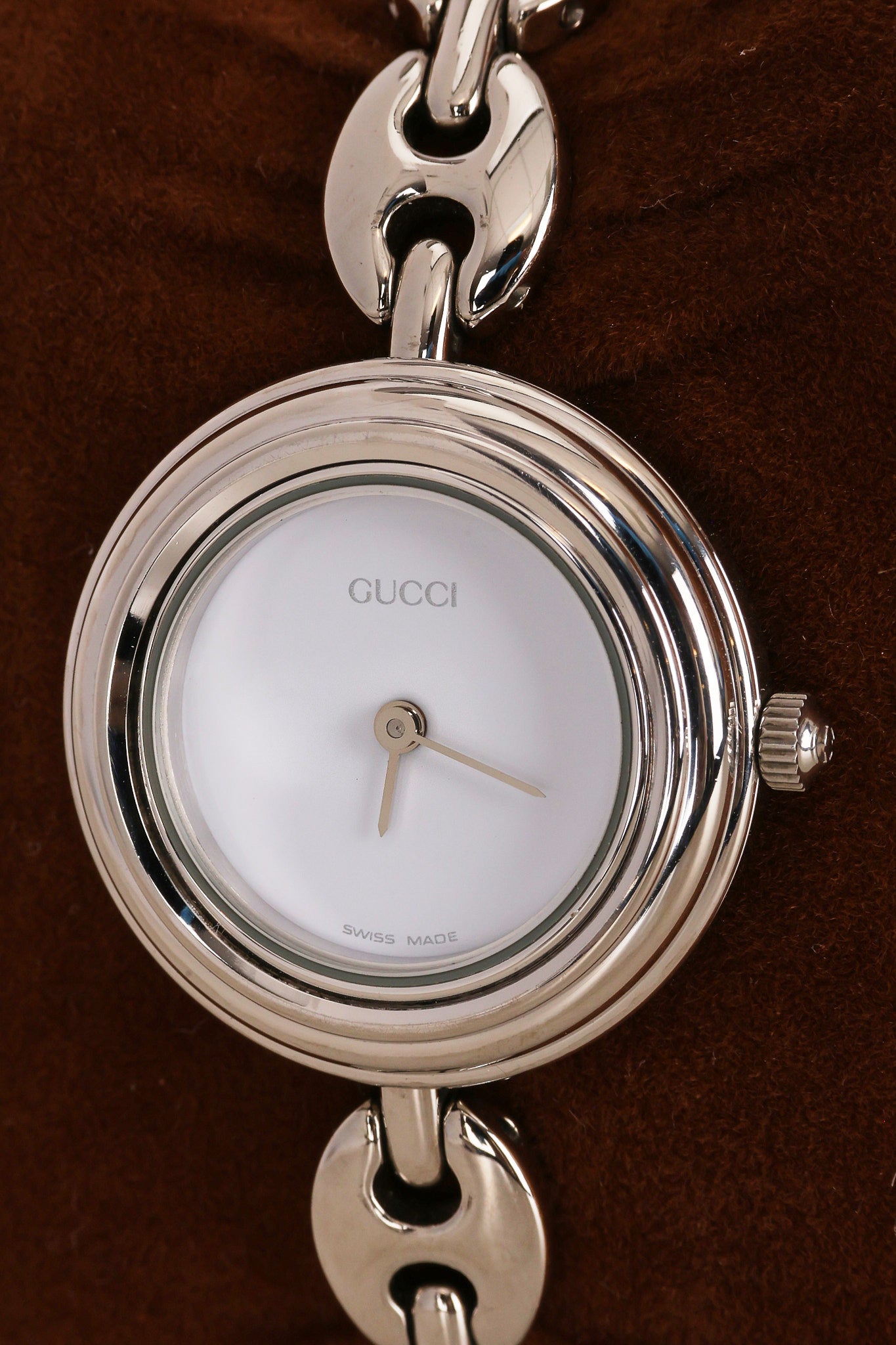 Gucci Multicolor Bezel Silver Watch