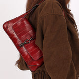 Rare Gucci Jackie Flap Red Eel Skin