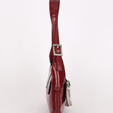 Rare Gucci Jackie Flap Red Eel Skin