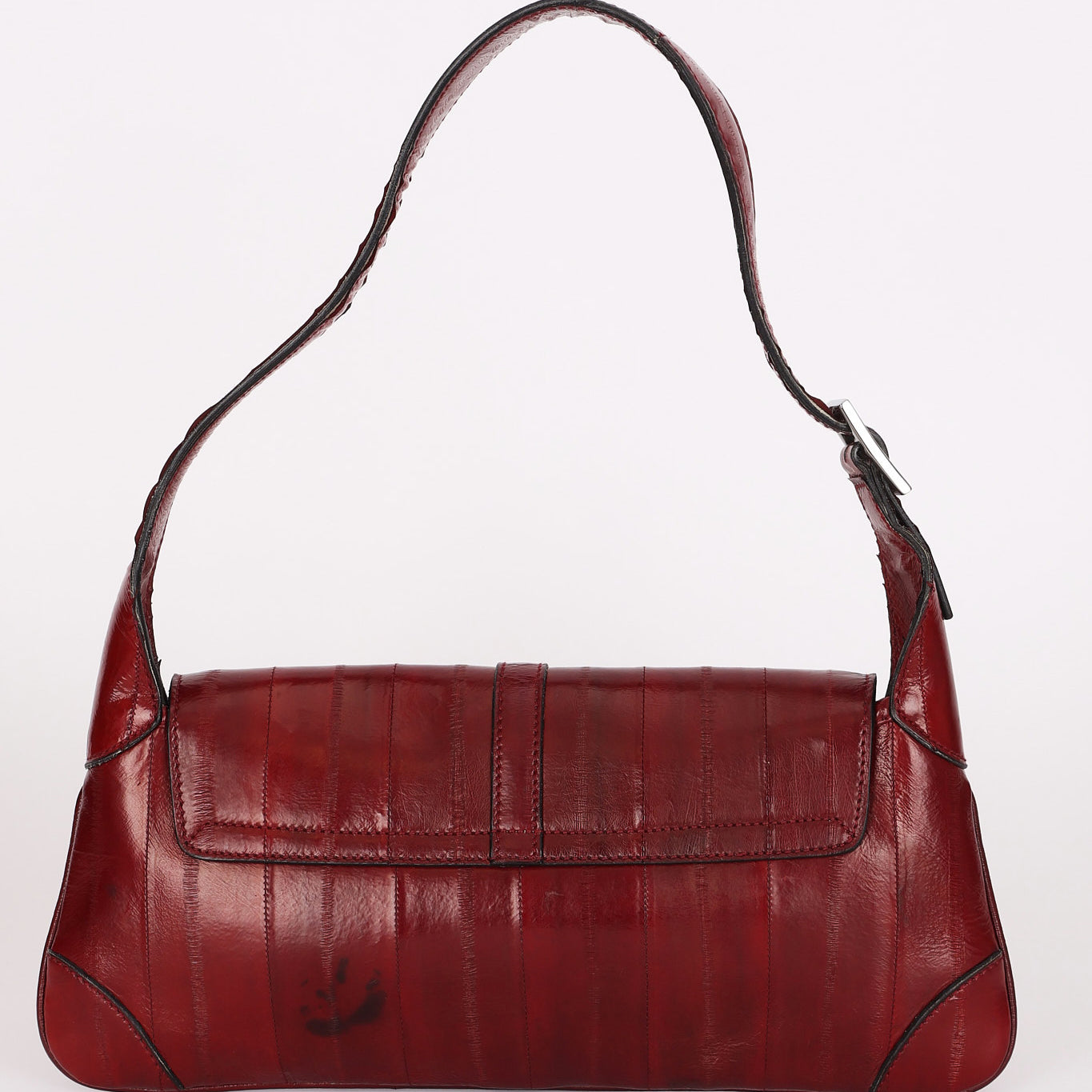 Rare Gucci Jackie Flap Red Eel Skin