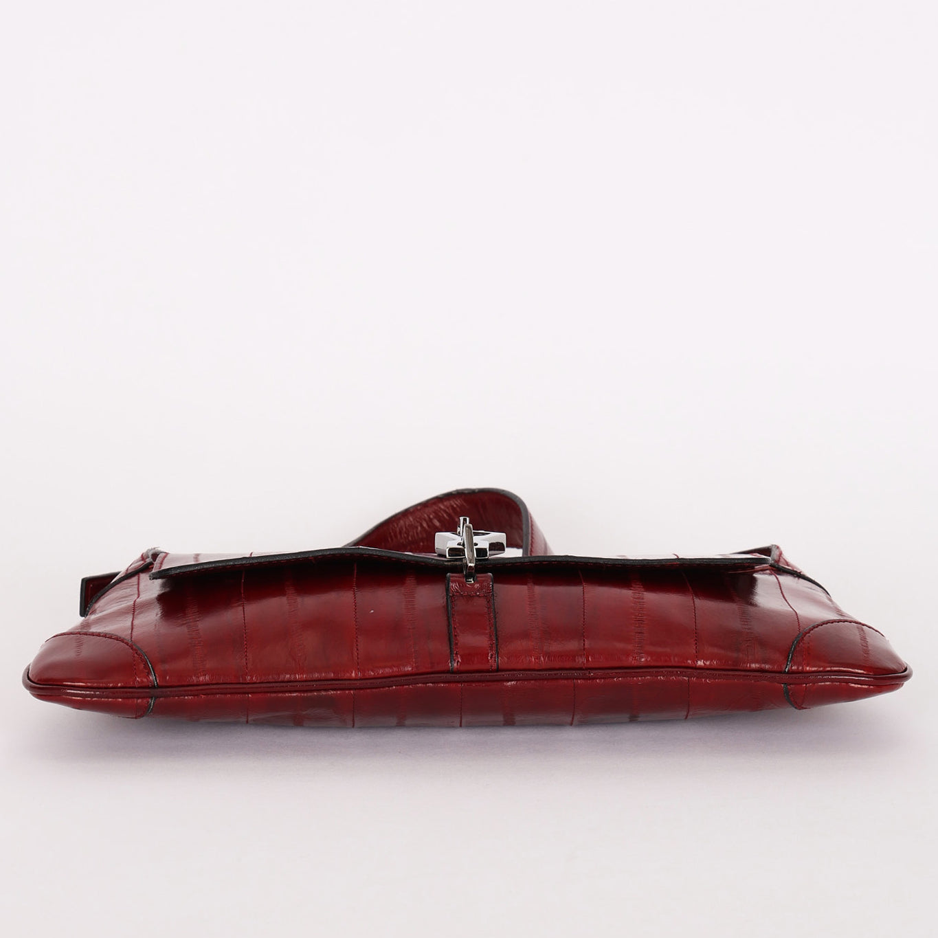 Rare Gucci Jackie Flap Red Eel Skin