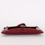 Rare Gucci Jackie Flap Red Eel Skin