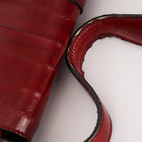 Rare Gucci Jackie Flap Red Eel Skin