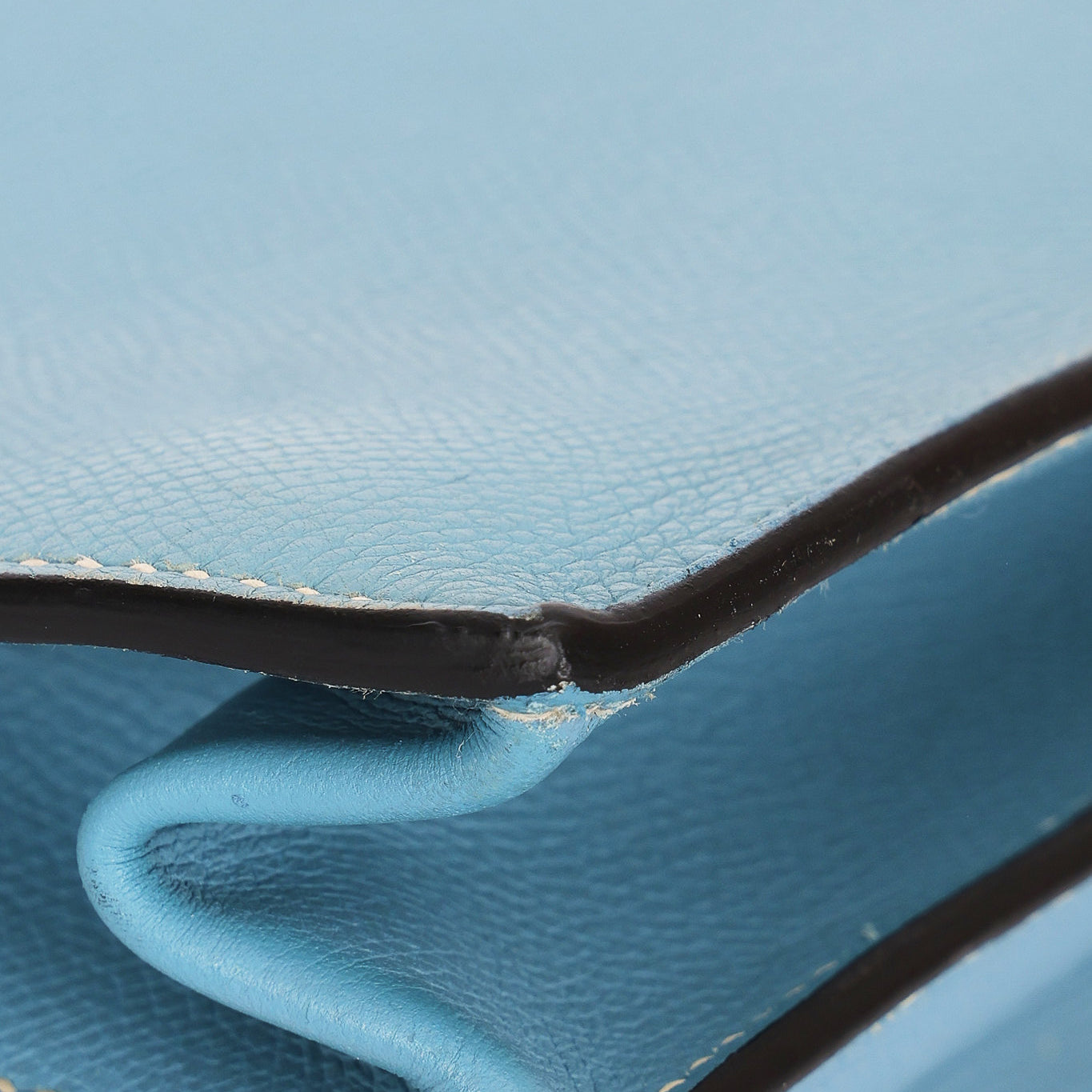 Hermès Kelly Depeche Briefcase Blue Jean Epsom PHW