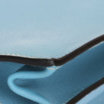 Hermès Kelly Depeche Briefcase Blue Jean Epsom PHW