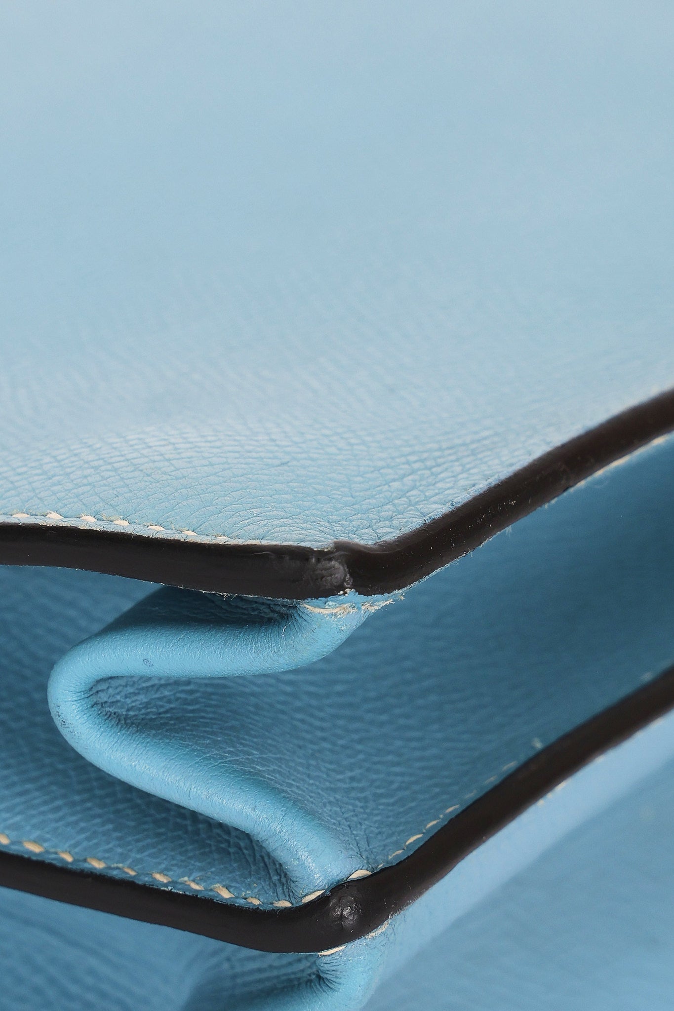 Hermès Kelly Depeche Briefcase Blue Jean Epsom PHW
