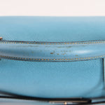 Hermès Kelly Depeche Briefcase Blue Jean Epsom PHW