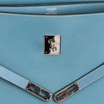 Hermès Kelly Depeche Briefcase Blue Jean Epsom PHW