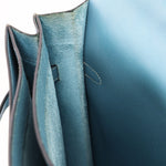 Hermès Kelly Depeche Briefcase Blue Jean Epsom PHW