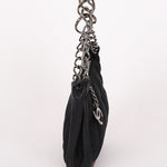 Chanel Chocolate Bar Pochette Black Nylon and Lambskin 2003 DSHW