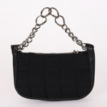 Chanel Chocolate Bar Pochette Black Nylon and Lambskin 2003 DSHW