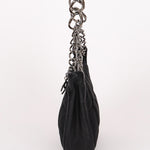 Chanel Chocolate Bar Pochette Black Nylon and Lambskin 2003 DSHW