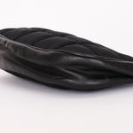 Chanel Chocolate Bar Pochette Black Nylon and Lambskin 2003 DSHW