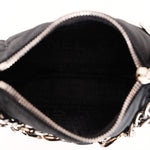 Chanel Chocolate Bar Pochette Black Nylon and Lambskin 2003 DSHW