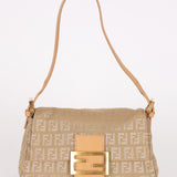 Fendi Zucchino Mini Baguette Bag GHW