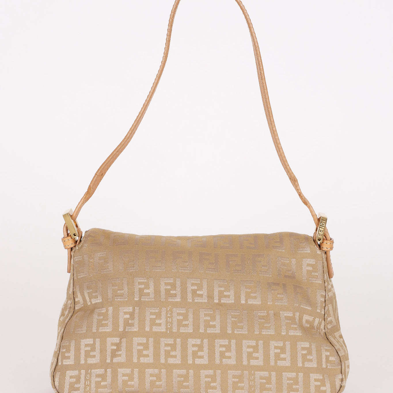 Fendi Zucchino Mini Baguette Bag GHW