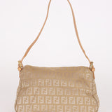 Fendi Zucchino Mini Baguette Bag GHW