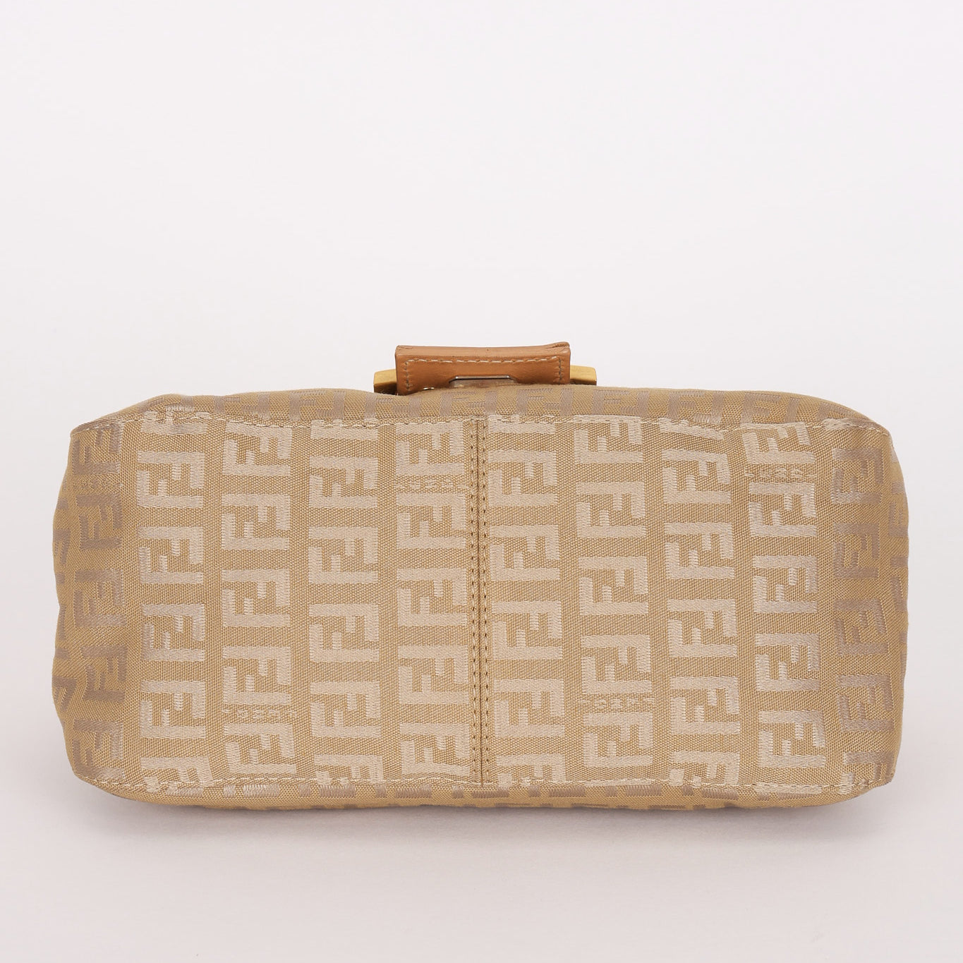 Fendi Zucchino Mini Baguette Bag GHW