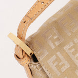 Fendi Zucchino Mini Baguette Bag GHW