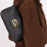 Fendi Zucchino Baguette Bag GHW