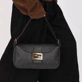 Fendi Zucchino Baguette Bag GHW