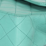 Chanel Small Classic Double Flap Turquoise Lambskin 24K GP