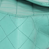 Chanel Small Classic Double Flap Turquoise Lambskin 24K GP
