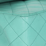 Chanel Small Classic Double Flap Turquoise Lambskin 24K GP