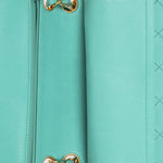 Chanel Small Classic Double Flap Turquoise Lambskin 24K GP