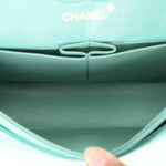 Chanel Small Classic Double Flap Turquoise Lambskin 24K GP