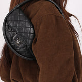 Ultra-Rare Chanel Mini Hula Hoop Bag Black Lambskin 2013 SHW