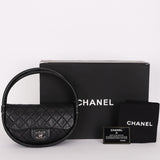 Chanel Small Hula Hoop Bag Black Lambskin SHW