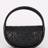 Chanel Small Hula Hoop Bag Black Lambskin SHW